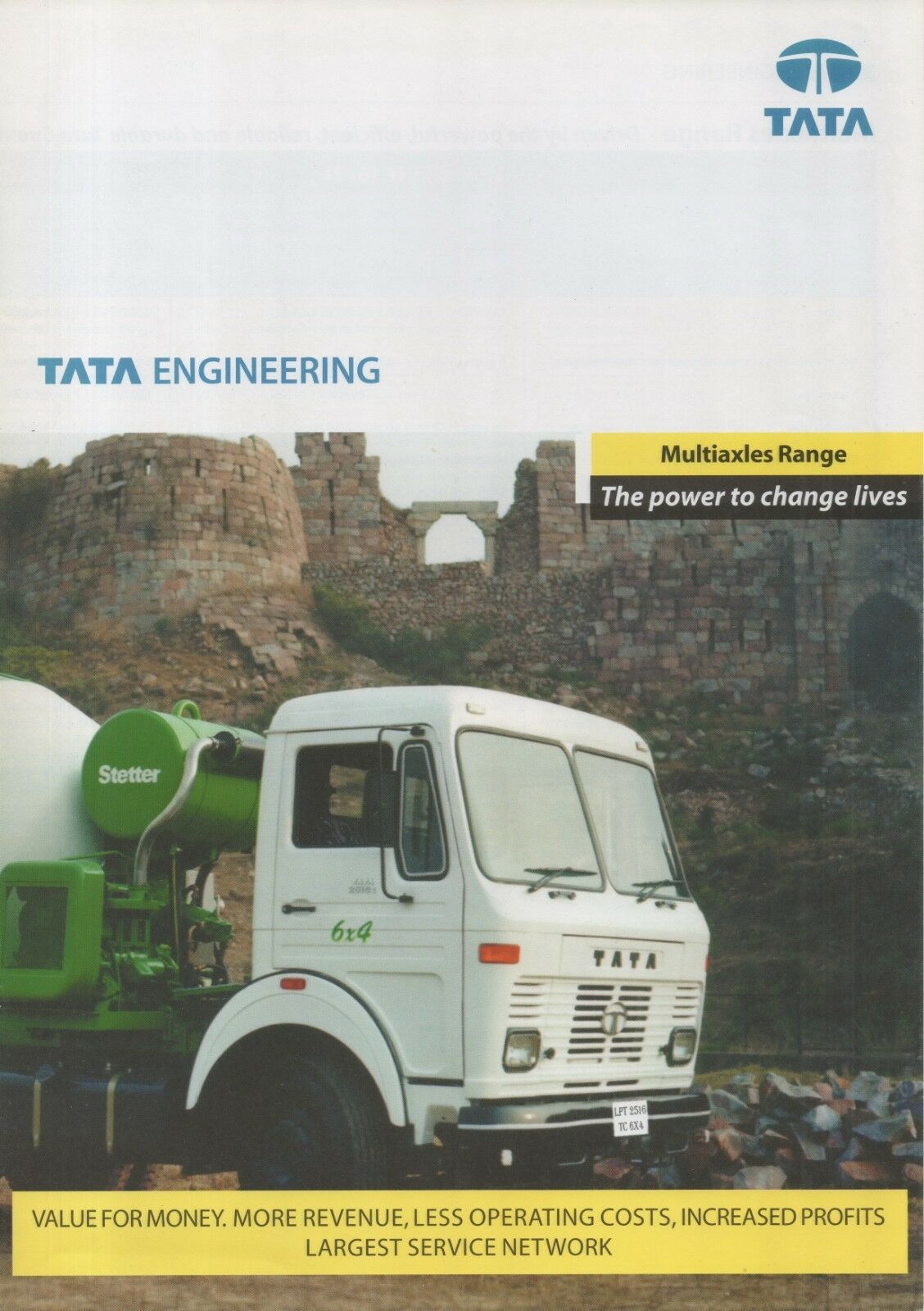 Tata Multiaxles truck Range (basis Mercedes-Benz, India) 2000 Brochure